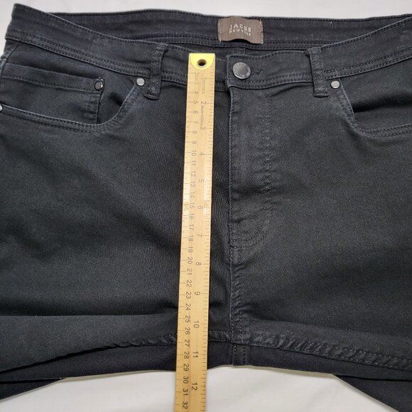 Jachs New York Mens Jeans 36 X 32 Stretch Straight Leg Black - Picture 15 of 16